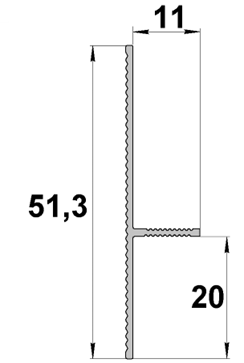Плинтус для гипсокартона BG30x20